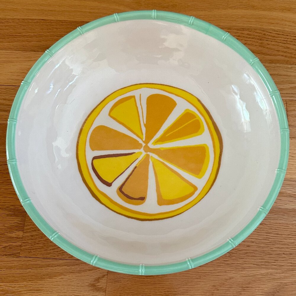 Trina Turk Melamine Lemon Serving Bowl